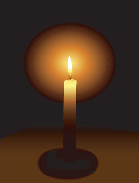 黑暗背景上的蜡烛图片下载