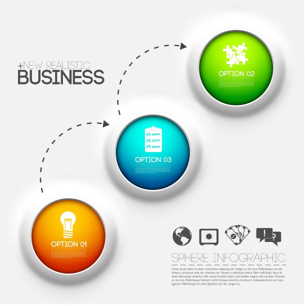 商业信息图设计的背景概念图片下载