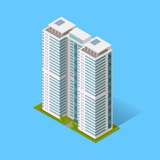 摩天大楼和房屋建筑的标志图片下载