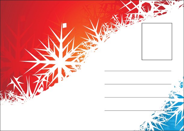 圣诞明信片图片下载