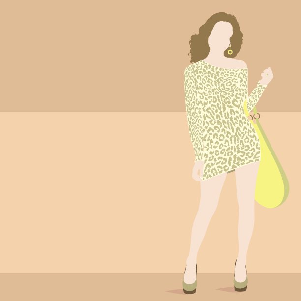 时尚的女孩图片下载