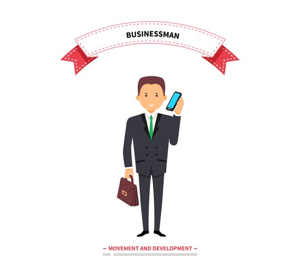 商人在电话中交谈图片下载