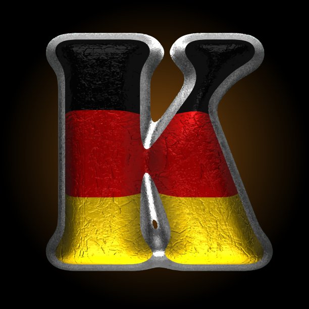 德国金属数字k图片下载