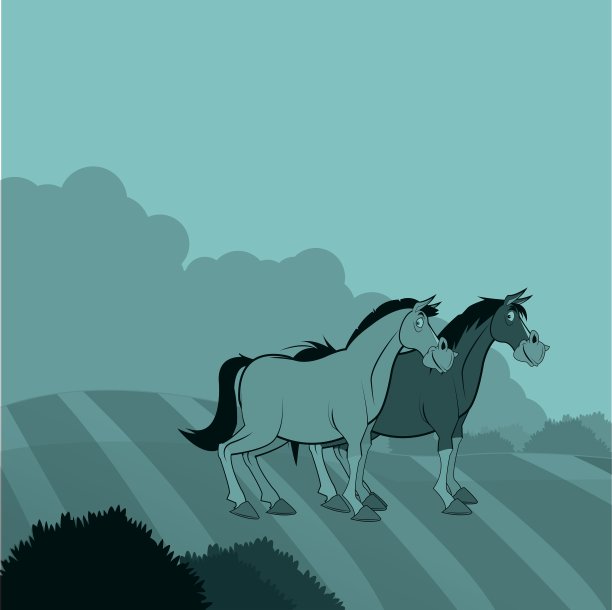 农场设计动物图标自然概念图片下载