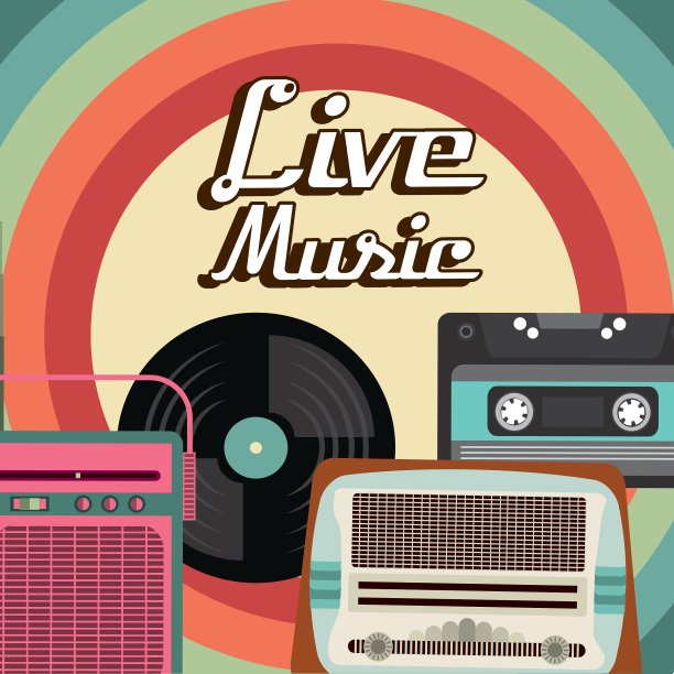 盒式磁带乙烯基收音机图标图形图片下载