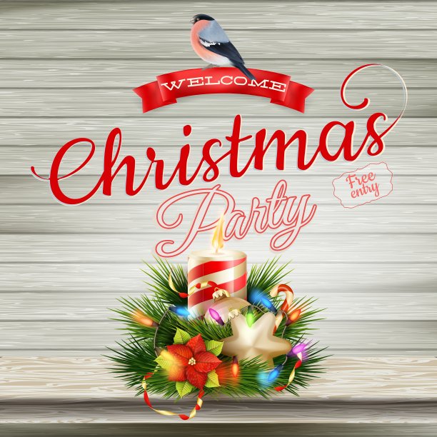 圣诞蜡烛EPS 10图片下载