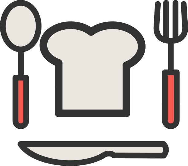 厨师帽和餐具图片下载
