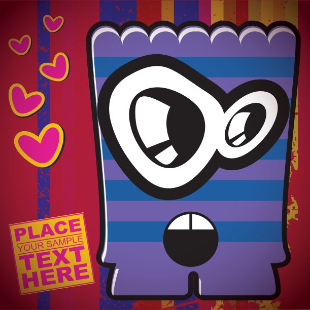 怪物在垃圾摇滚背景图片下载