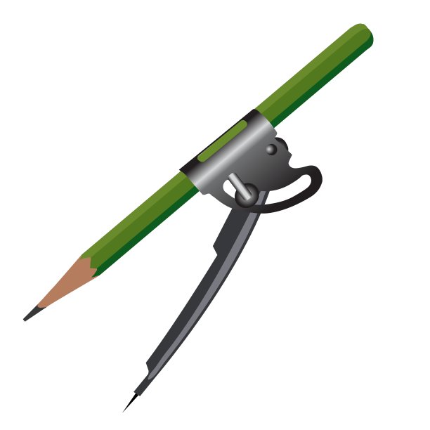 铅笔指南针图片下载
