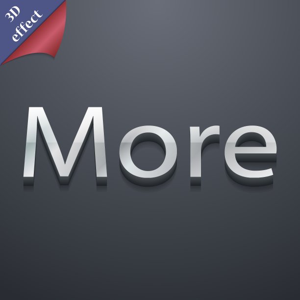 更多的图标符号3D风格时尚的现代设计图片下载