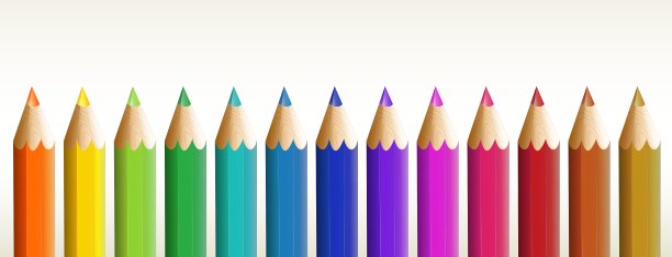 十三彩色铅笔图片下载