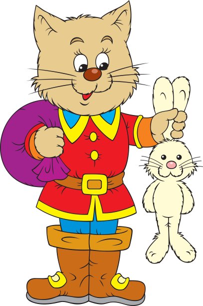 穿靴子的猫和兔子图片下载