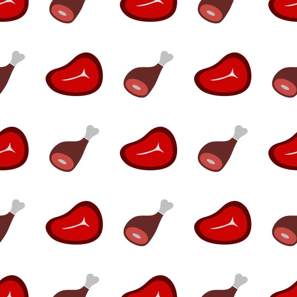 无缝肉制品背景图片下载