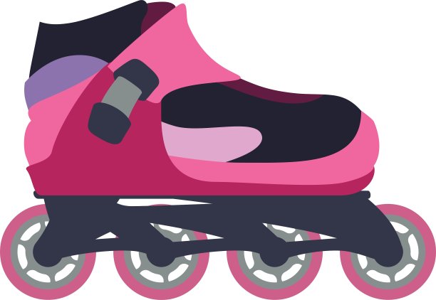 轮滑鞋运动爱好图标图形图片下载