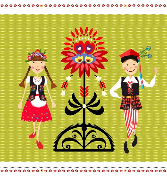 波兰民族服装图片下载