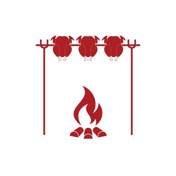 烤鸡肉图标图片下载