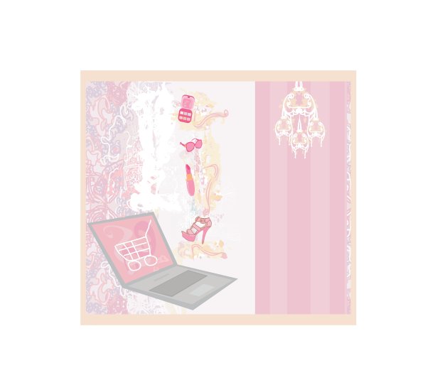 网上购物-抽象的背景图片下载