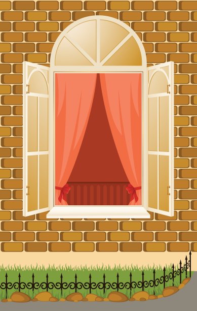 窗户和窗帘图片下载