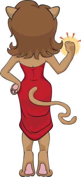 愤怒的猫女-后视图图片下载