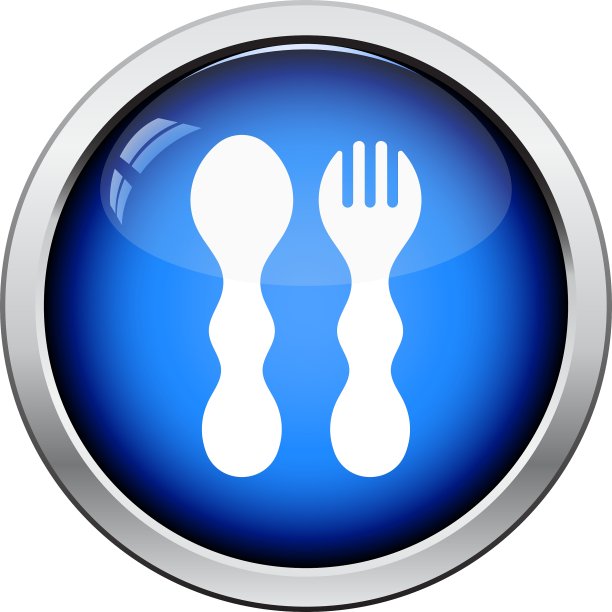 婴儿勺子和叉子图标图片下载