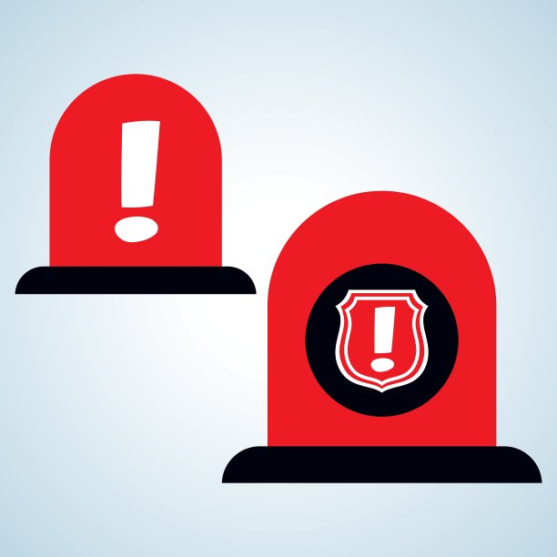 安全系统设计警告图标保护图片下载
