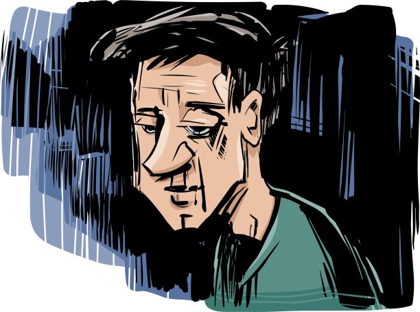 思考的人画画图片下载