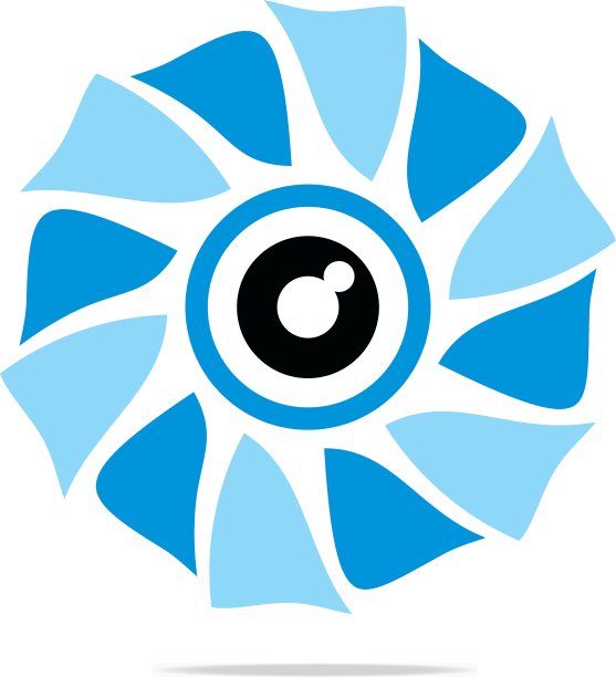 抽象标志眼圈眼球符号图片下载