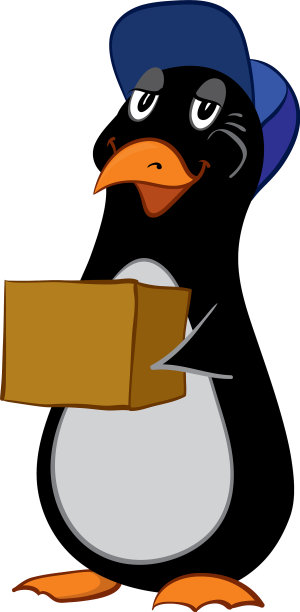 一个卡通企鹅图片下载