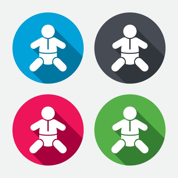 婴儿婴儿符号图标学步男孩符号图片下载