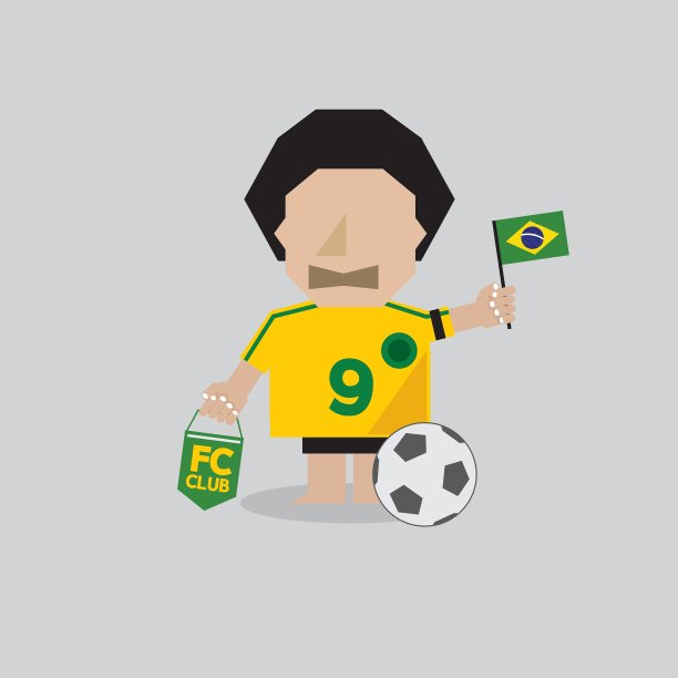 巴西足球或足球人图片下载