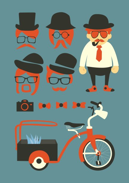 潮人的元素图片下载