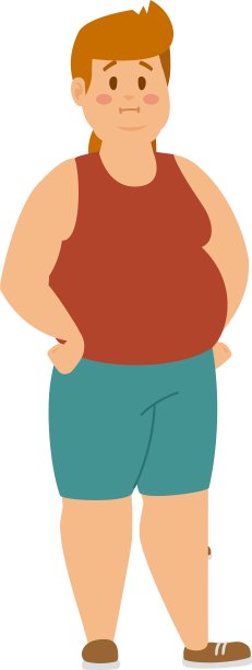 卡通人物的胖男孩图片下载