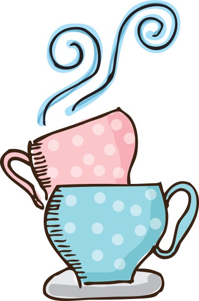 美味咖啡剪影图标图片下载