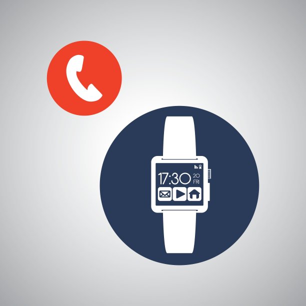 智能设备设计小工具图标孤立图片下载