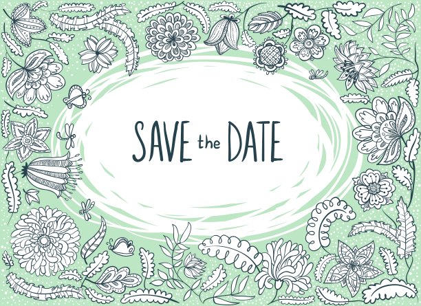 婚礼框架图片下载