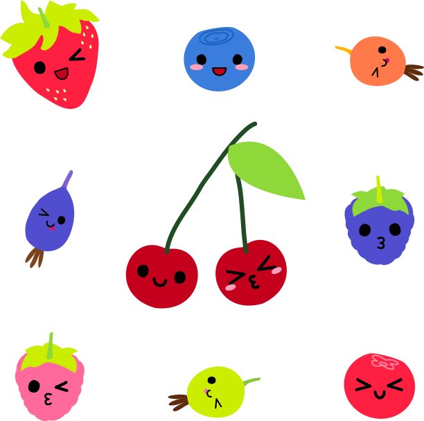 可爱的浆果图片下载