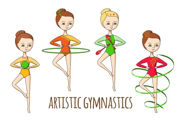 儿童运动艺术体操图片下载