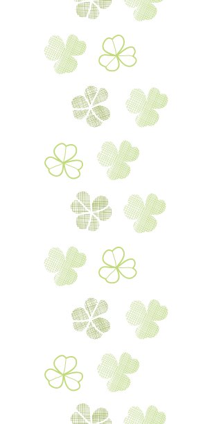 三叶草几何织物纹理垂直图片下载