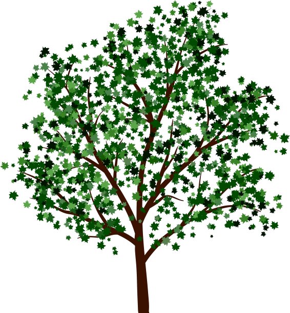 夏天的树图片下载