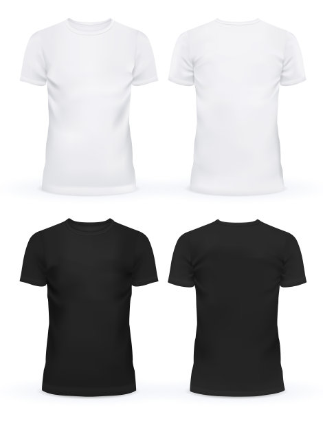 男女t恤前面空荡荡的图片下载