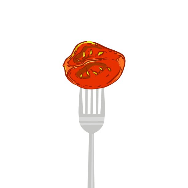 概念素食者用叉子图片下载