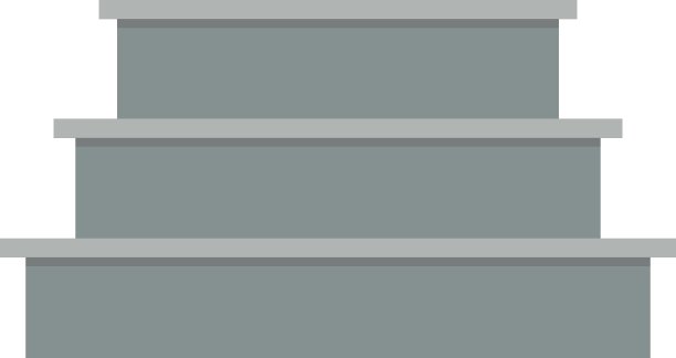 楼梯元素的室内平面建筑概念图片下载