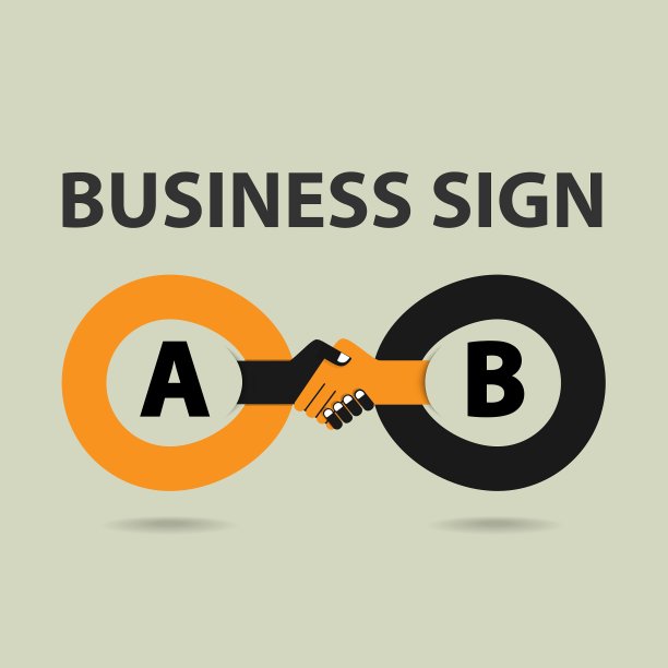 握手抽象符号图片下载