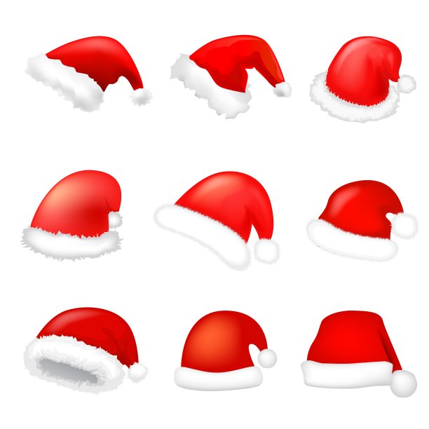 圣诞老人帽子套装图片下载