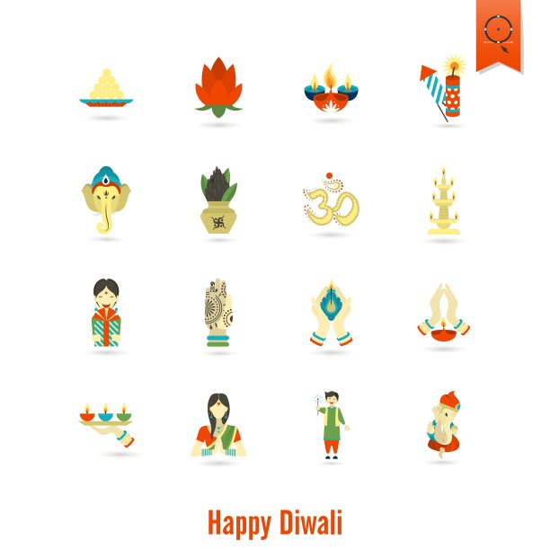 排灯节印度节日图标图片下载