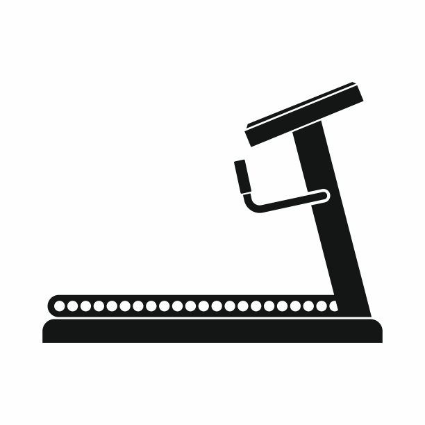 跑步机图标简单风格图片下载