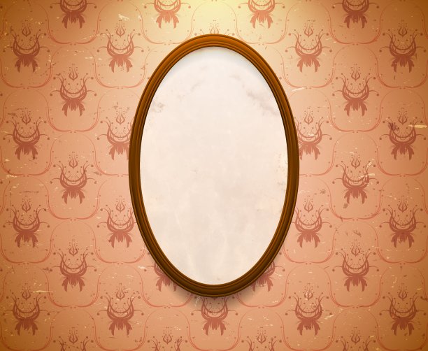 椭圆的木制框架图片下载