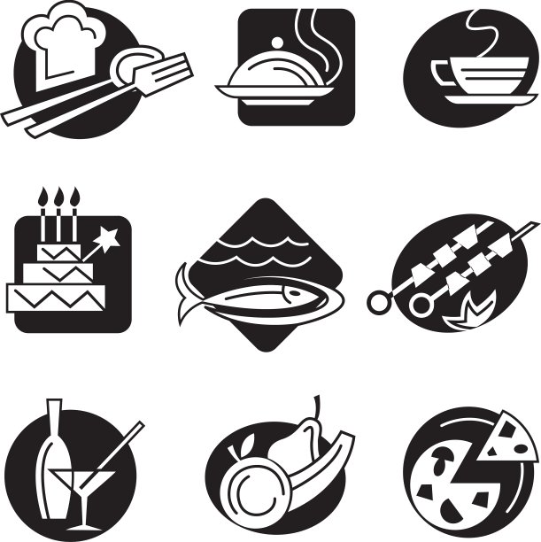 不同食物图标素材图片下载