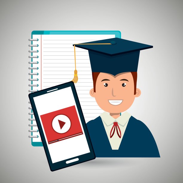 研究生孤立图标设计图片下载