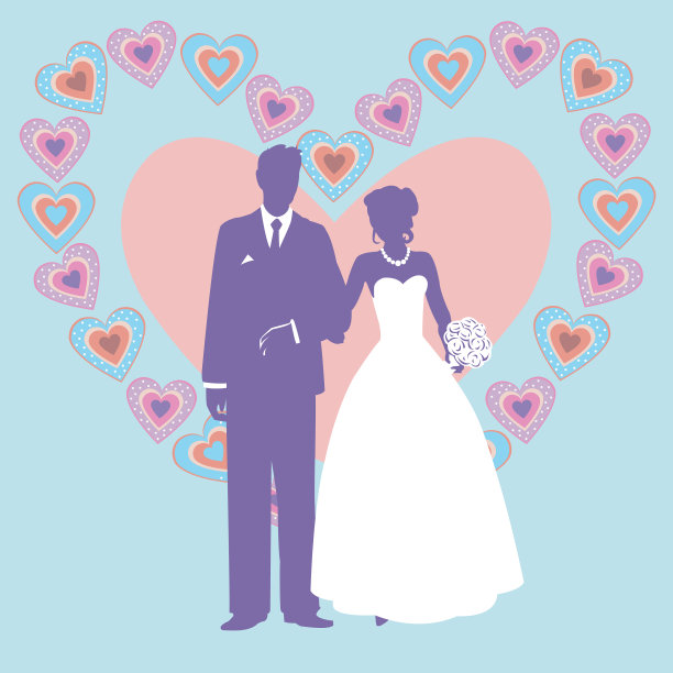 新人剪影图片下载